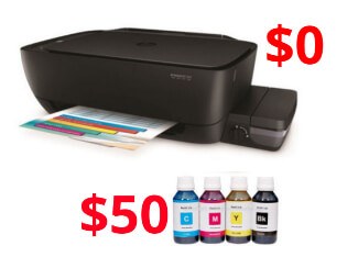 home printer and ink prices